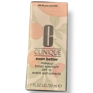 Clinique‎ Even Better Makeup SPF 15 WN 46 Golden Neutral 1oz Foundation